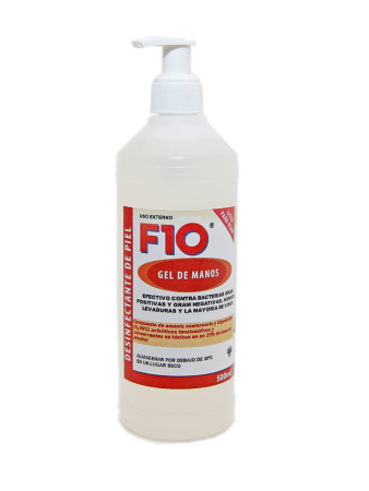 Desinfectante gel de manos F10 500 ml